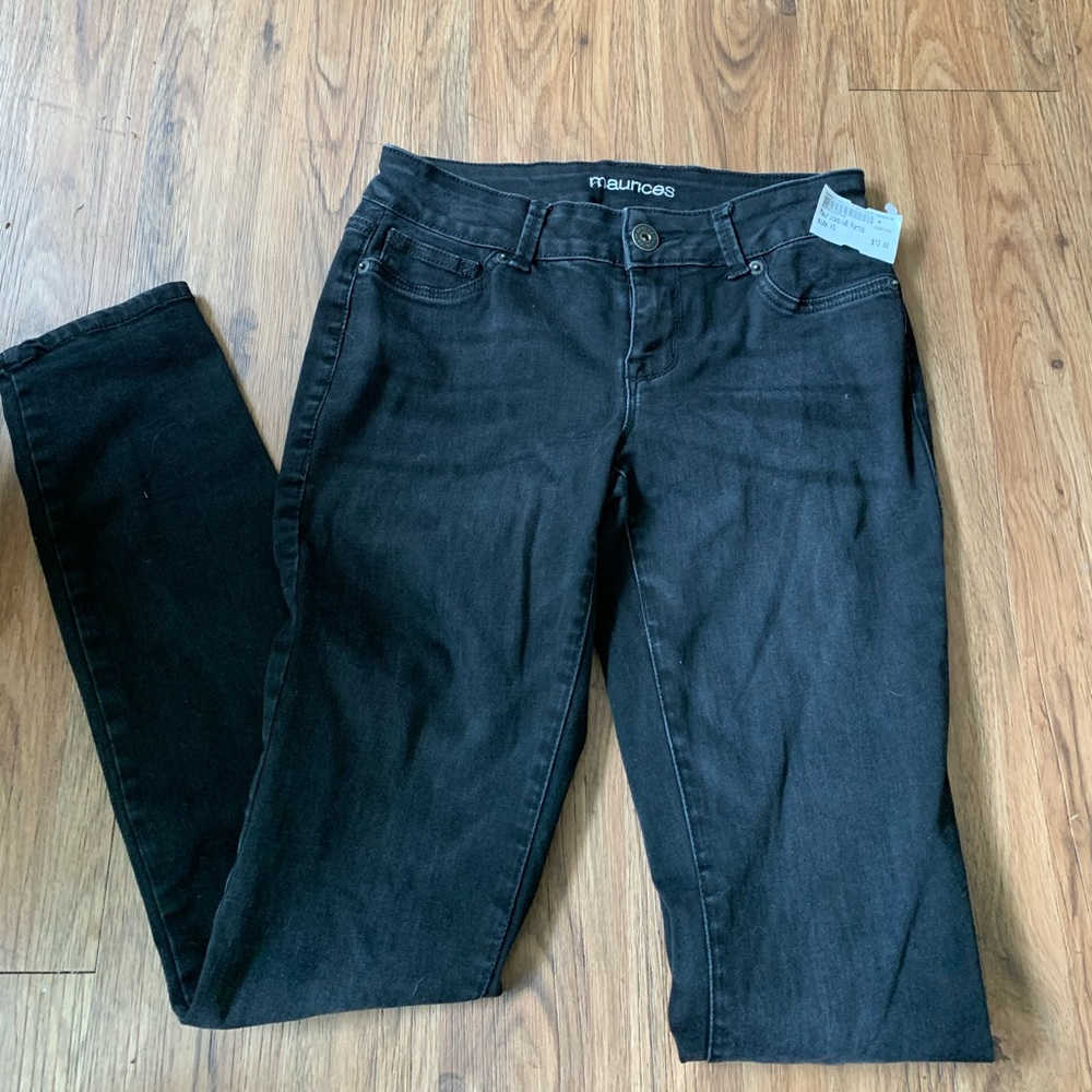 black slim fit jeans